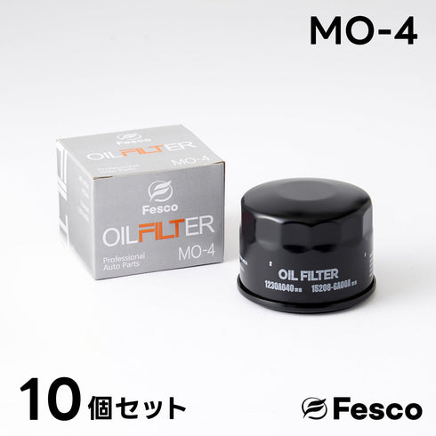 【10個セット】MO-4 オイルフィルター 三菱・日産 オイルエレメント FESCO 1230A040 15208-6A00A AY100-KE005 FESCO(フェスコ)